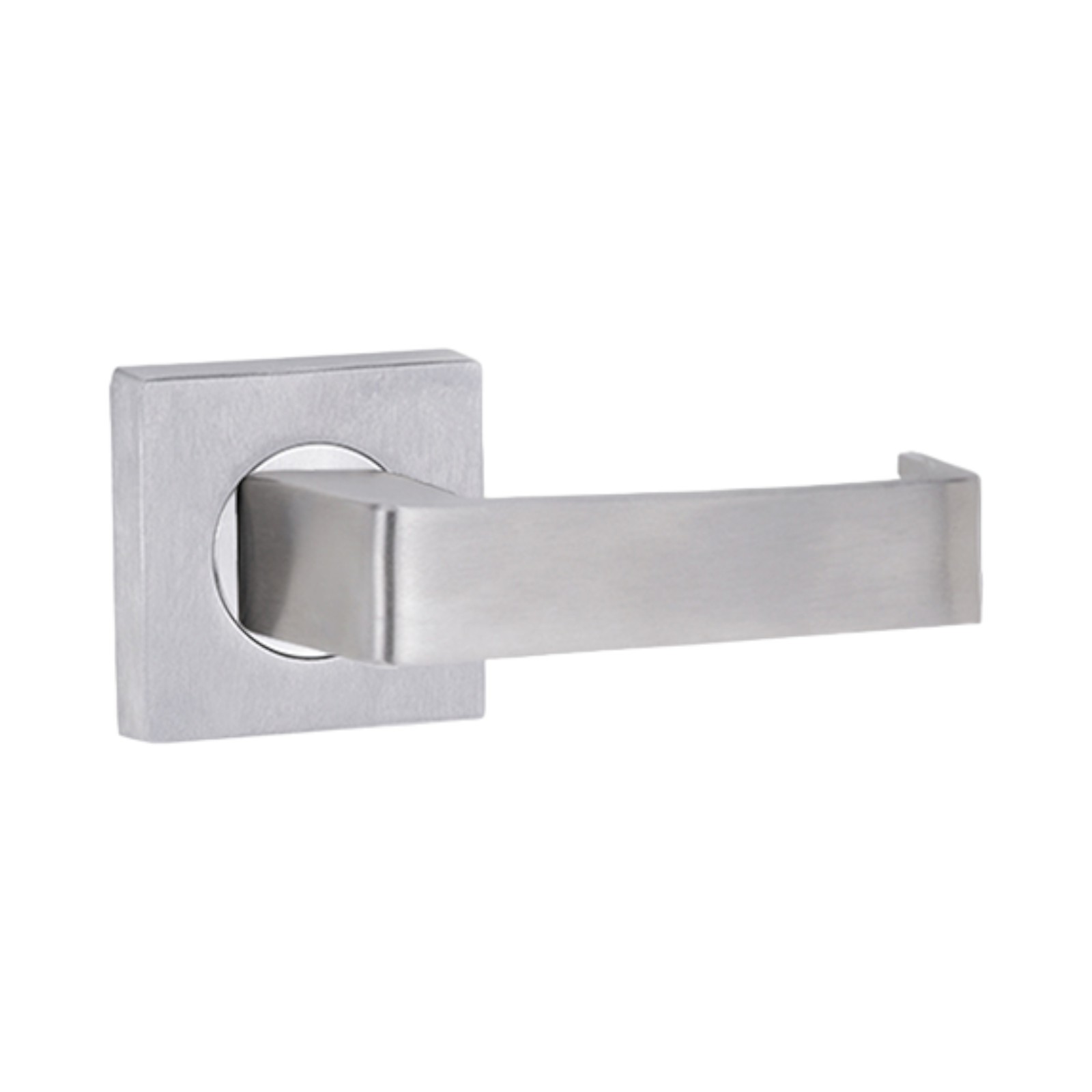 Lockwood 1420 Square Series Brass Door Handles Lever 90 LOCKWOOD